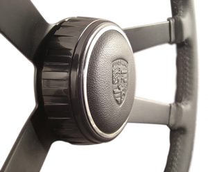 911 RS Embossed Leather Horn Button/Push-471