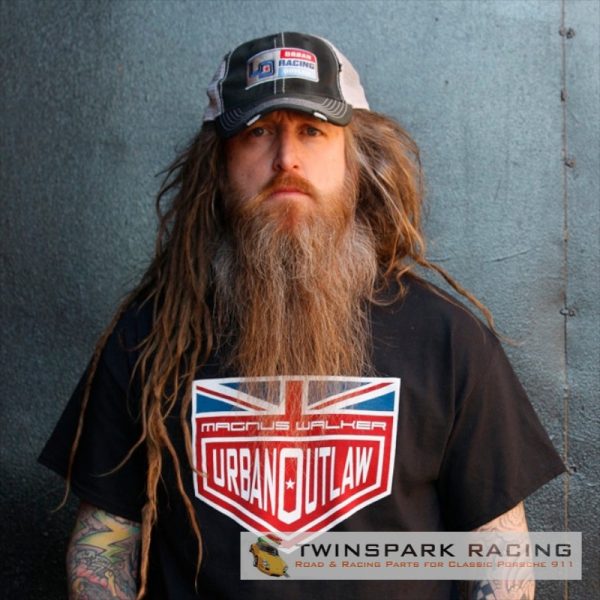 Magnus Walker Urban Outlaw 'Union Jack' Black T Shirt-0