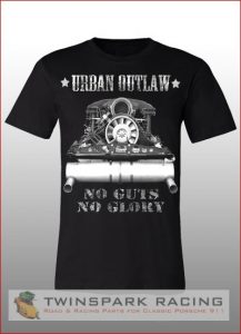 Magnus Walker Urban Outlaw 'No Guts No Glory' T-Shirt in Black-881